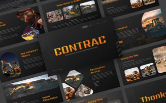 Contrac - Heavy Equipment & Construction Rental PowerPoint Template