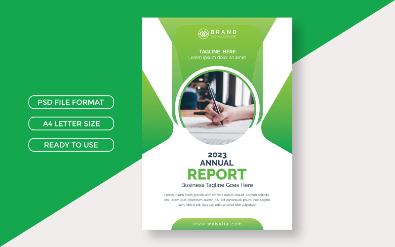 Corporate Business Annual Report Cover Template Psd Corporate Identity