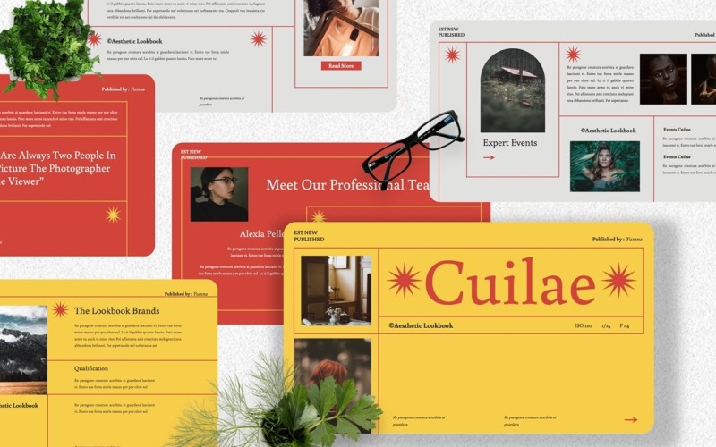 Cuilae - Modelling Powerpoint Template PowerPoint Template