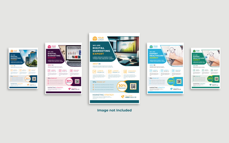 Multiple Flyer Design PSD Templates: Create Stunning Flyers in Minutes Corporate Identity