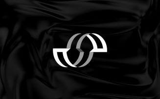 s letter shield symbol logo design template