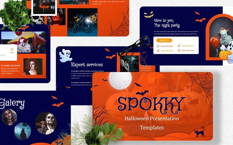 Spokky - Halloween Powerpoint Templates PowerPoint Template