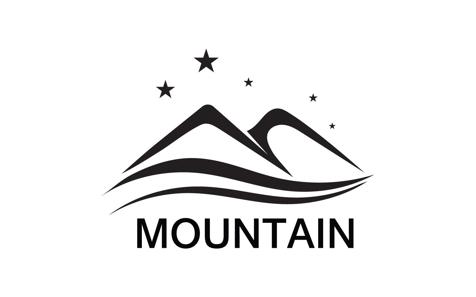 Kit Graphique #347114 Mountain Soleil Divers Modles Web - Logo template Preview
