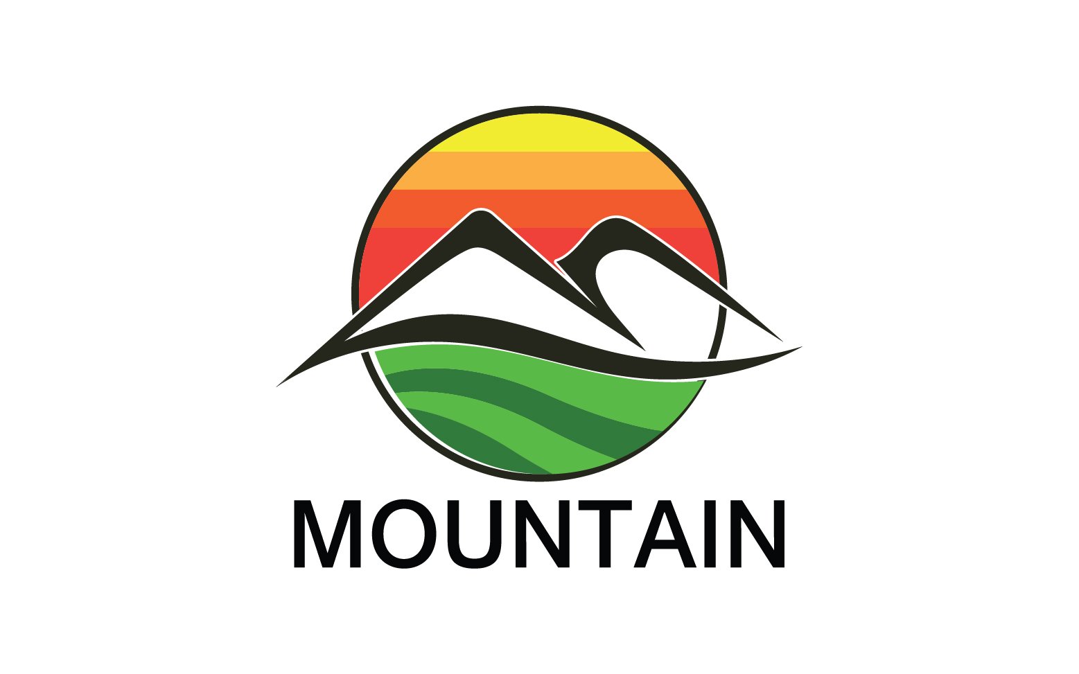 Kit Graphique #347117 Mountain Soleil Divers Modles Web - Logo template Preview