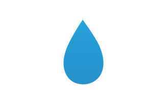 Drop water blue liquid nature icon logo element vector v10