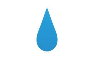 Drop water blue liquid nature icon logo element vector v11