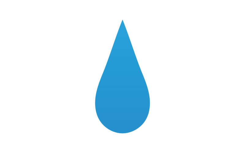 Drop water blue liquid nature icon logo element vector v11 Logo Template