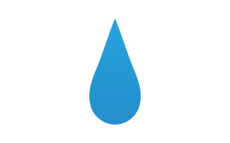 Drop water blue liquid nature icon logo element vector v11