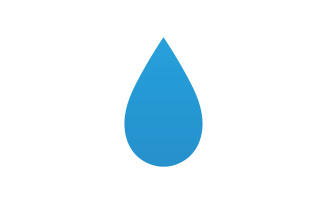 Drop water blue liquid nature icon logo element vector v12