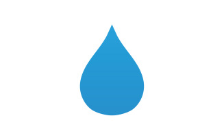 Drop water blue liquid nature icon logo element vector v13