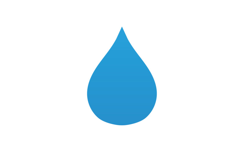 Drop water blue liquid nature icon logo element vector v13 Logo Template