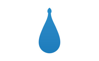 Drop water blue liquid nature icon logo element vector v14