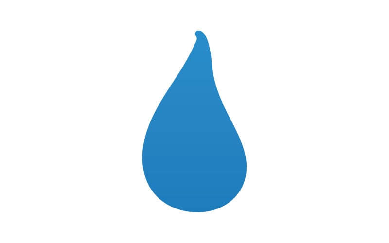 Drop water blue liquid nature icon logo element vector v16 Logo Template