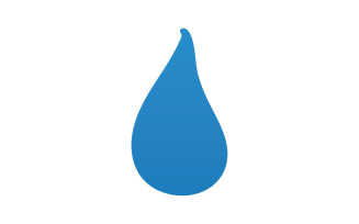Drop water blue liquid nature icon logo element vector v16