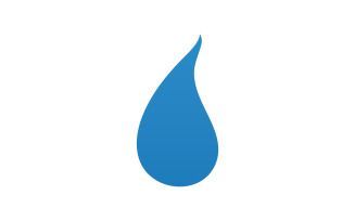 Drop water blue liquid nature icon logo element vector v17