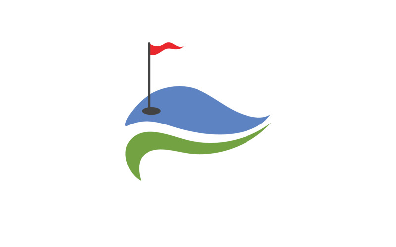 Golf icon logo sport vector v12 Logo Template