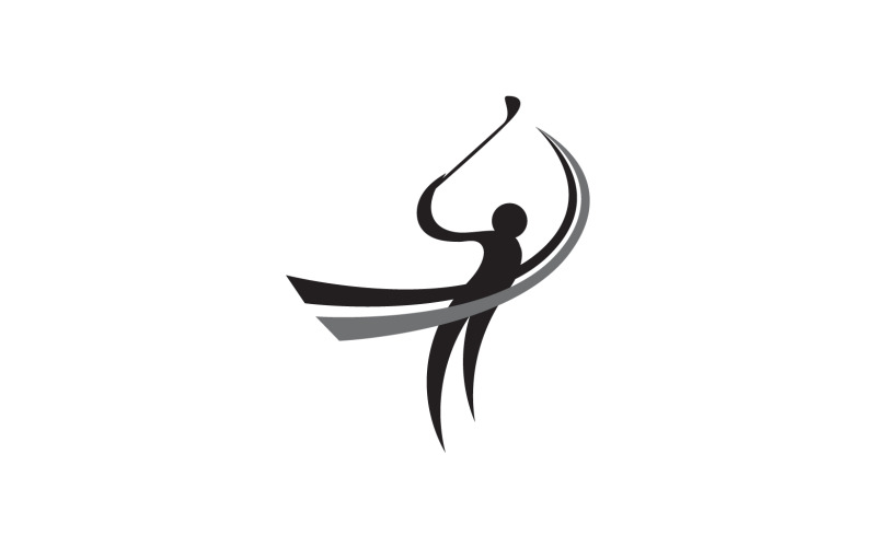 Golf icon logo sport vector v16 Logo Template