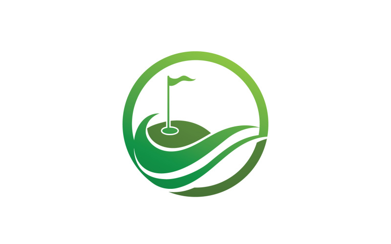 Golf icon logo sport vector v1 Logo Template