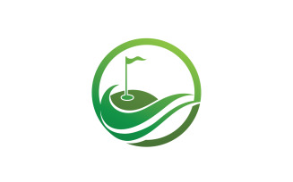 Golf icon logo sport vector v1