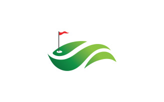 Golf icon logo sport vector v20