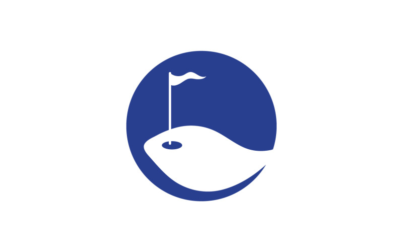 Golf icon logo sport vector v24 Logo Template