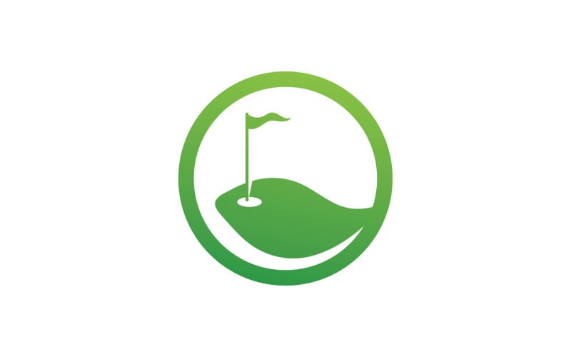 Golf icon logo sport vector v3 Logo Template
