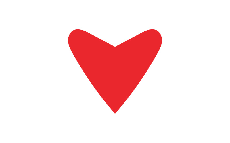 Heart love valentine icon element logo vector v9 Logo Template