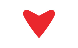 Heart love valentine icon element logo vector v9