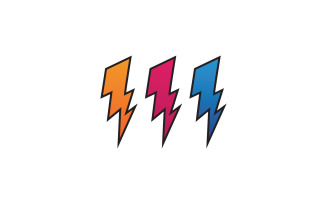 Thunderbold flash power energy icon logo v10