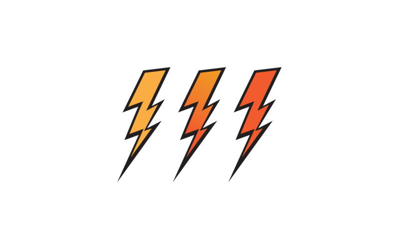 Thunderbold flash power energy icon logo v11 Logo Template