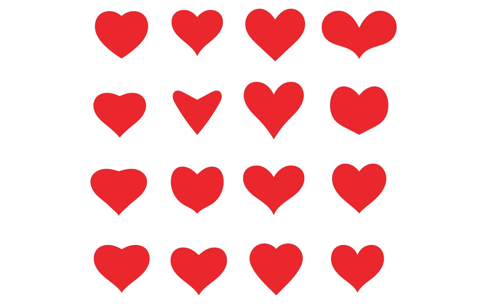 Kit Graphique #347200 Valentine Forme Divers Modles Web - Logo template Preview