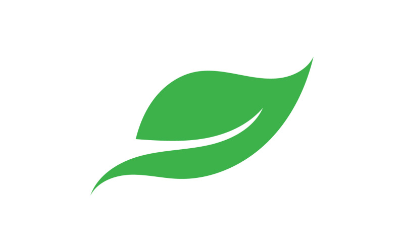 Clover leaf green element icon logo vector v12 Logo Template