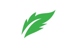 Clover leaf green element icon logo vector v18