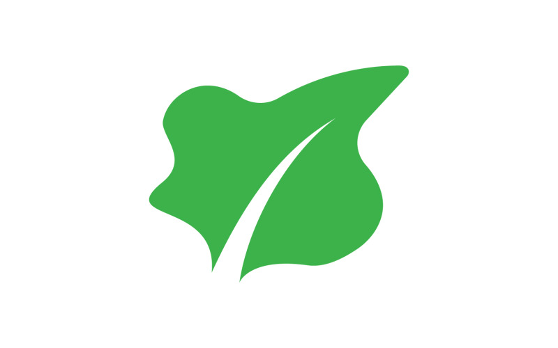 Clover leaf green element icon logo vector v21 Logo Template