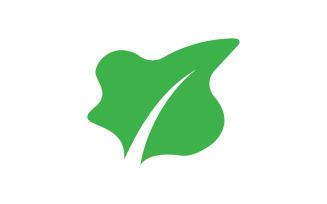 Clover leaf green element icon logo vector v21