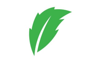 Clover leaf green element icon logo vector v23