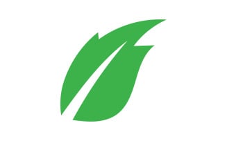 Clover leaf green element icon logo vector v24