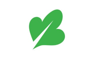 Clover leaf green element icon logo vector v25