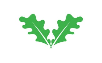 Clover leaf green element icon logo vector v26