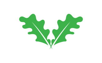 Clover leaf green element icon logo vector v26