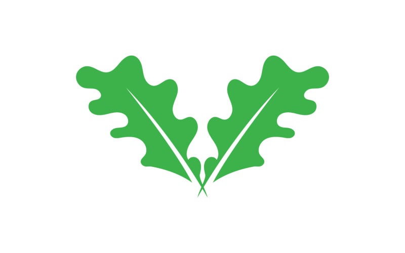 Clover leaf green element icon logo vector v26 Logo Template
