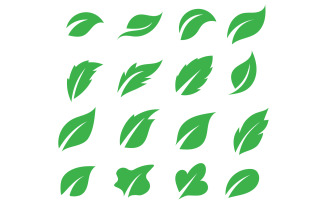 Clover leaf green element icon logo vector v9