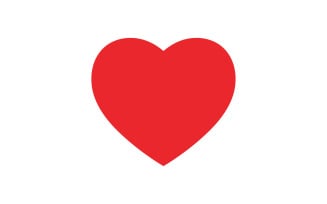 Heart love valentine icon element logo vector v11