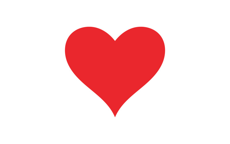 Heart love valentine icon element logo vector v12 Logo Template