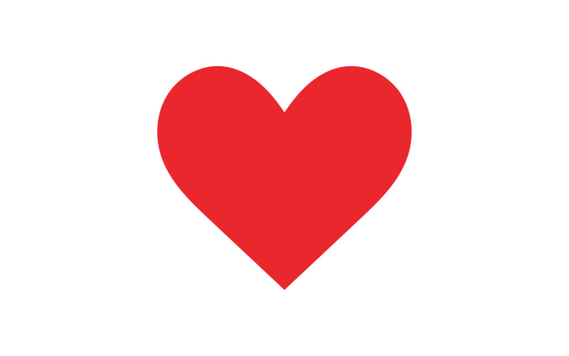 Heart love valentine icon element logo vector v13 Logo Template
