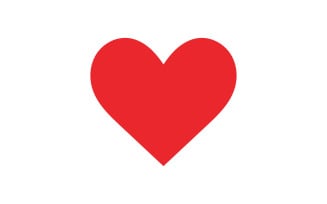 Heart love valentine icon element logo vector v13