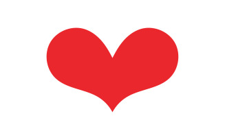 Heart love valentine icon element logo vector v14