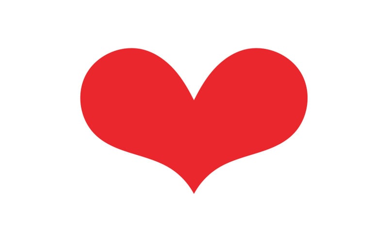 Heart love valentine icon element logo vector v14 Logo Template