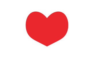 Heart love valentine icon element logo vector v15