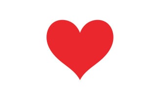 Heart love valentine icon element logo vector v17